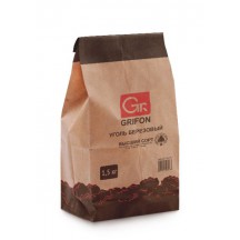 Уголь березовый GRIFON 1,3 кг крафт-пакет /1