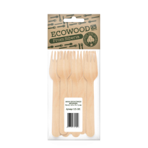 Вилки деревянные GRIFON Eco Wood, 160 мм, 10 шт. в упаковке, арт 105-301