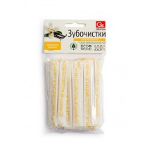 Зубочистки из дерева GRIFON ваниль в индивидуальной бумажной упаковке с печатью 100шт, арт 400-532